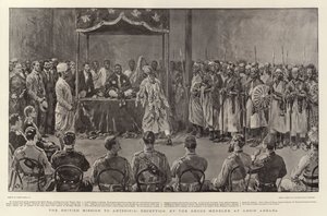 La mission britannique en Abyssinie, Réception par le Négus Ménélik à Addis-Abeba